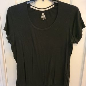 Faded Glory Plain black tee shirt (size 20)